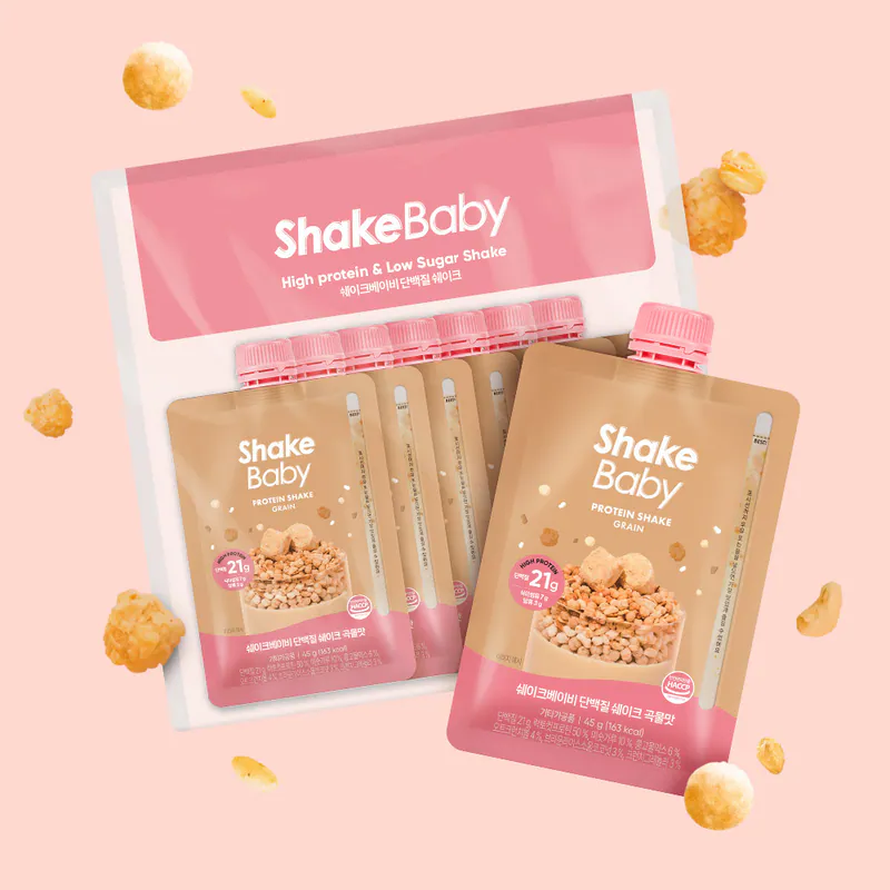 少 量 現 貨 (由倉庫直出)丨Shakebaby Protein Shake 新版代餐奶昔隨身包 1袋7包