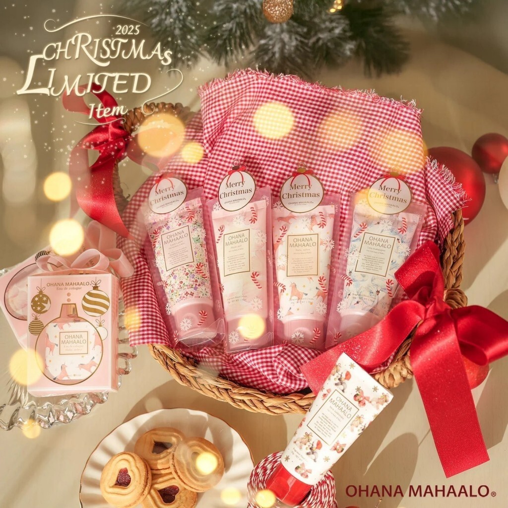 日本🇯🇵OHANA MAHAALO 聖誕暖心香氛柔潤護手霜50g 四款