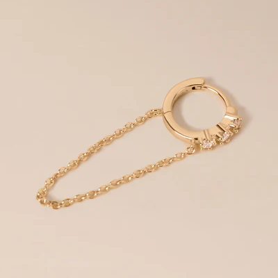 1WK0708-419 WAEKURA Earrings Clea - Single Gold (A-LX-E)