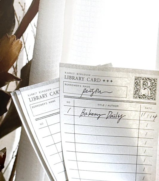 Pei+Pei．圖書借閱證 便籤組