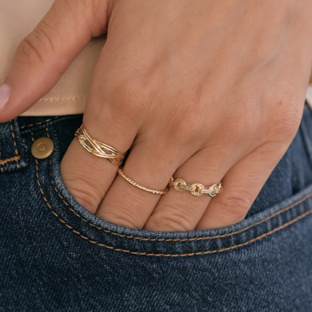 1WK0708-424 WAEKURA Ring Iria Gold (A-LX-E)