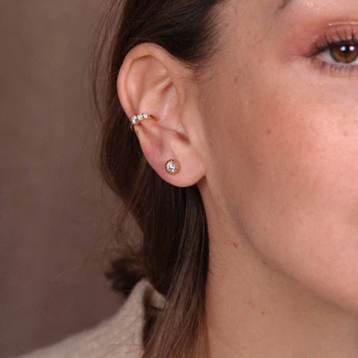 1WK0708-426 WAEKURA Earcuff Roxane Gold (A-LX-E)