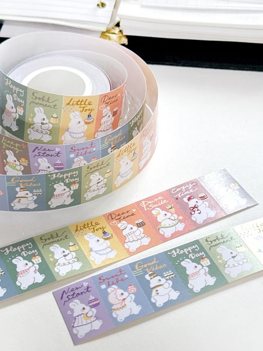 Pei+Pei．砂糖行進曲 標籤機貼紙膠帶 <整捲/分裝>