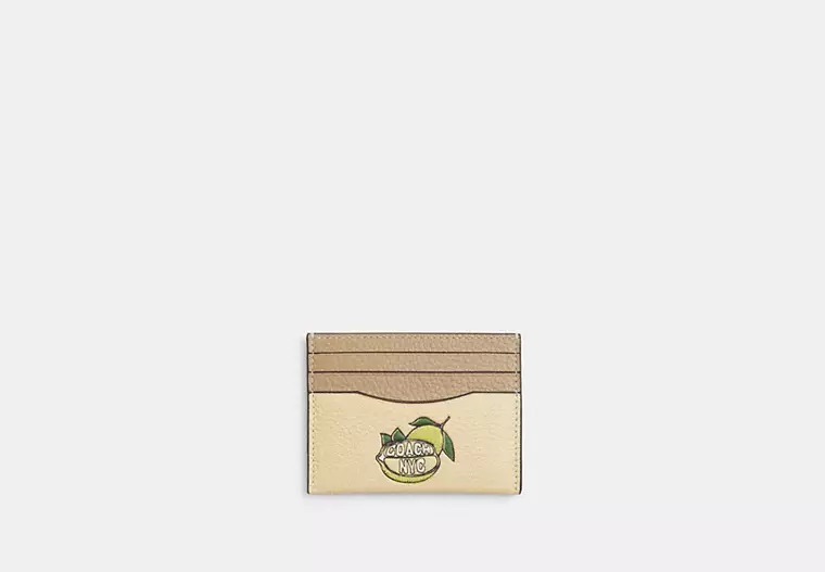 【預購】COACH K1122883 卡包 (Lemon)