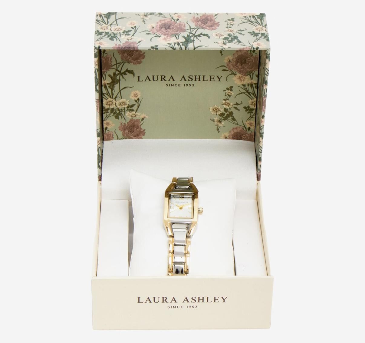 英國代購 (獨立訂單)-LAURA ASHLEY Silver Tone & Gold Tone Sunday Dial Watch 🎄🎄香港現貨🎄🎄
