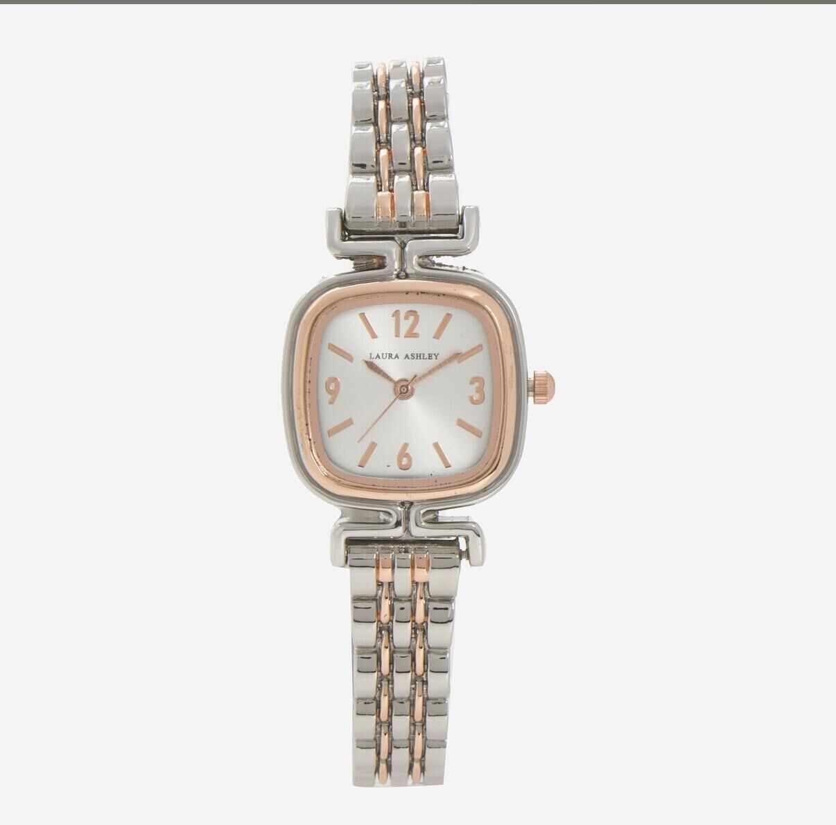 英國代購 (獨立訂單)-LAURA ASHLEY Stainless Steel Rose Gold Tone Trim Watch 🎄香港現貨🎄