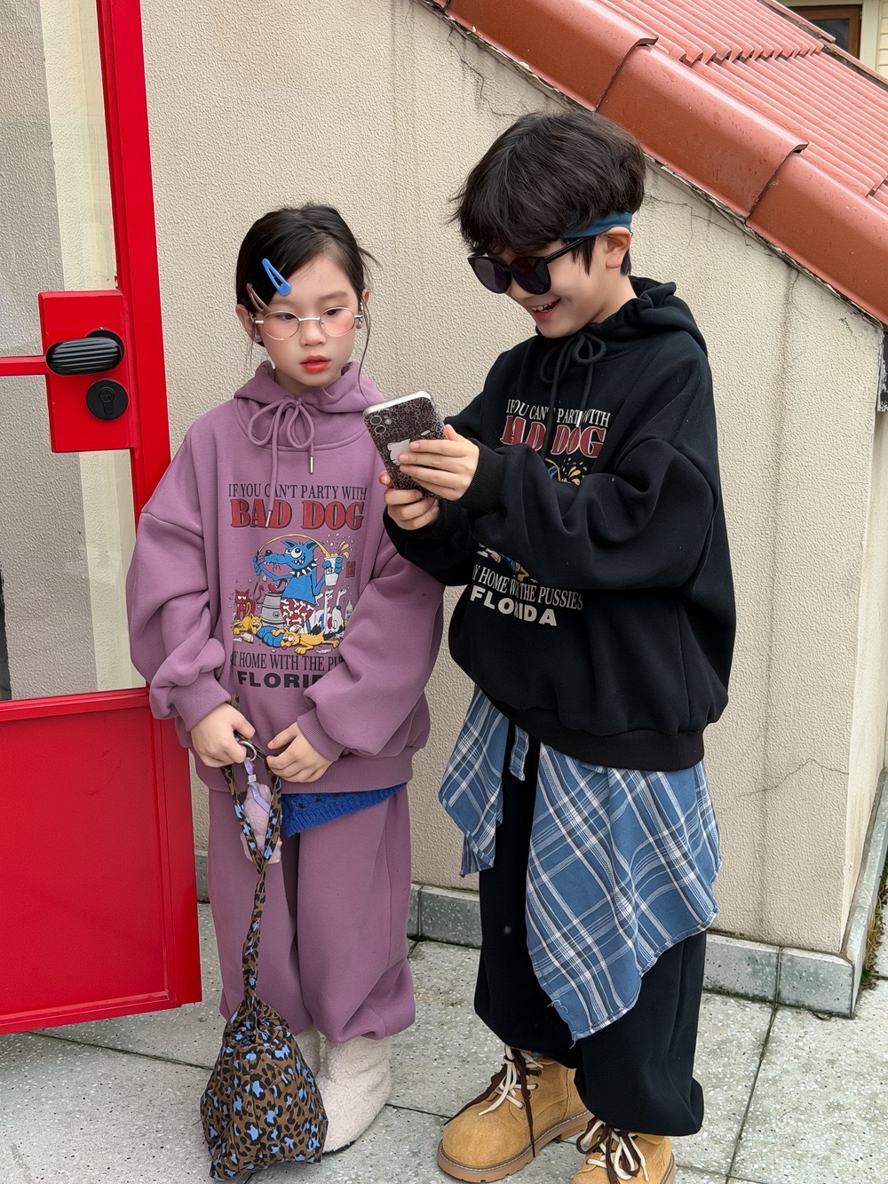 狗狗連帽加絨套裝