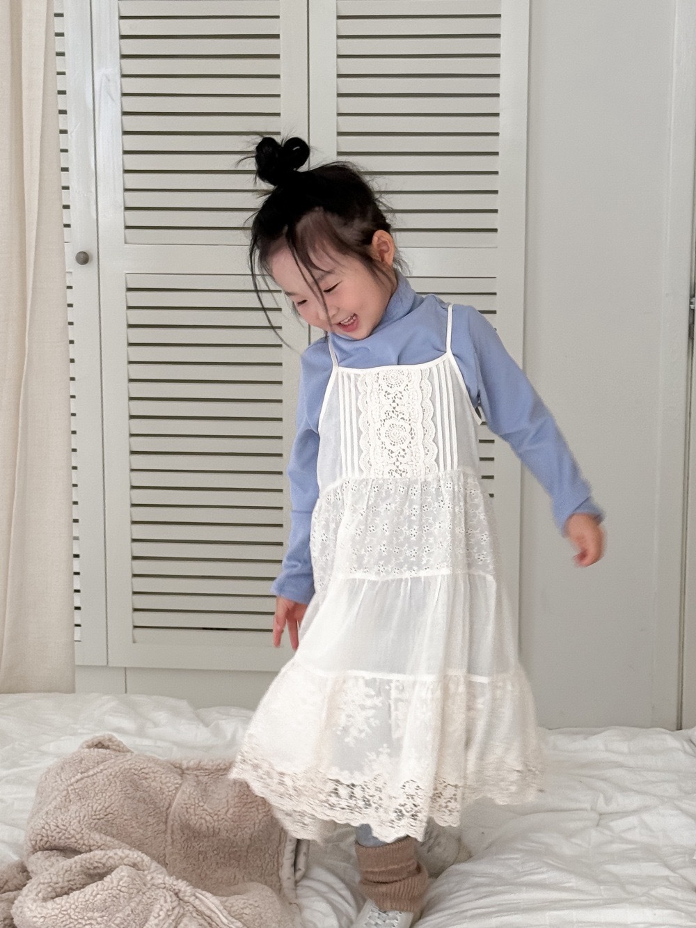 浪漫主義吊帶裙