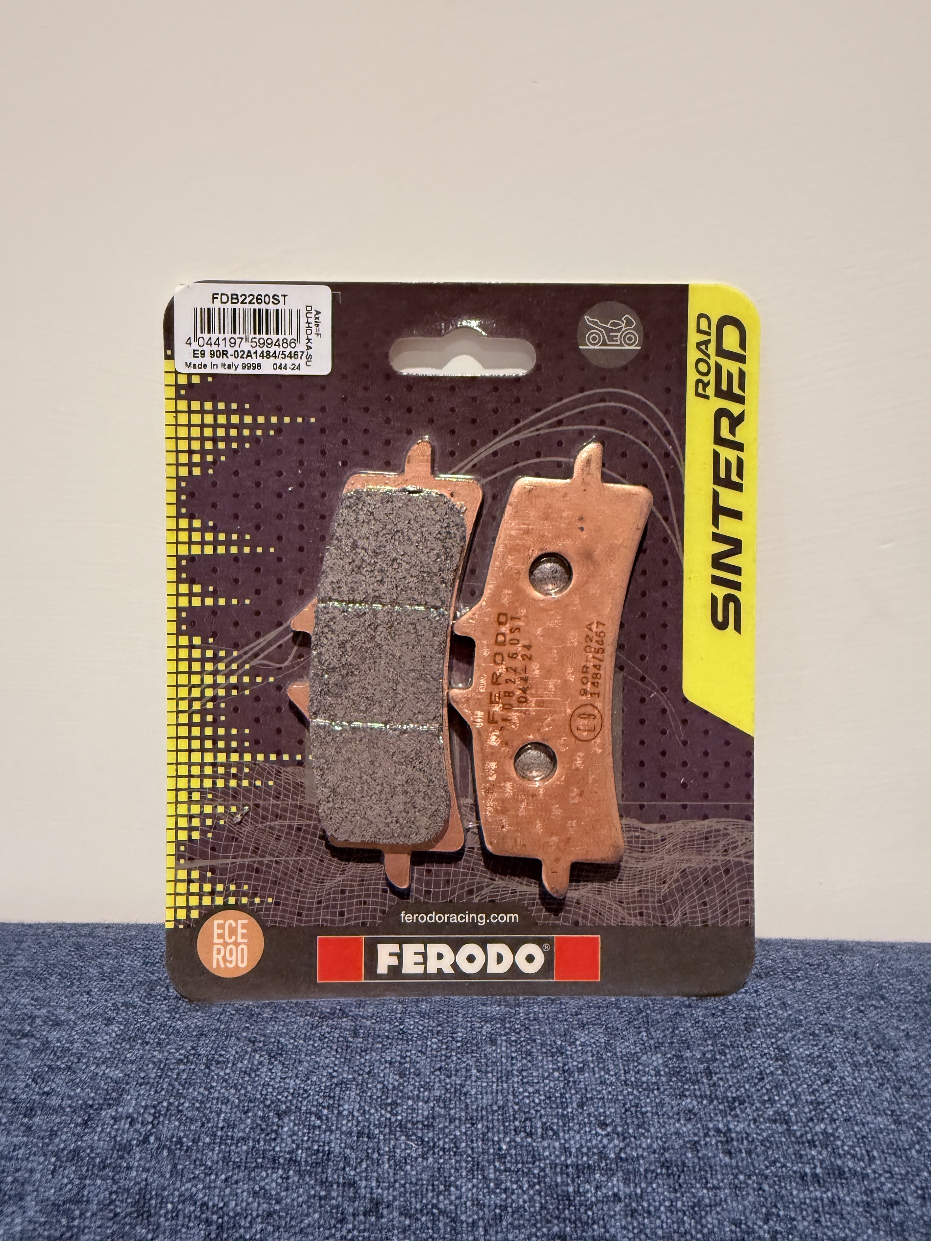 Ferodo Racing  FDB2260ST：Brembo M4/M50幅射對四卡鉗   機車系列 金屬燒結來令片