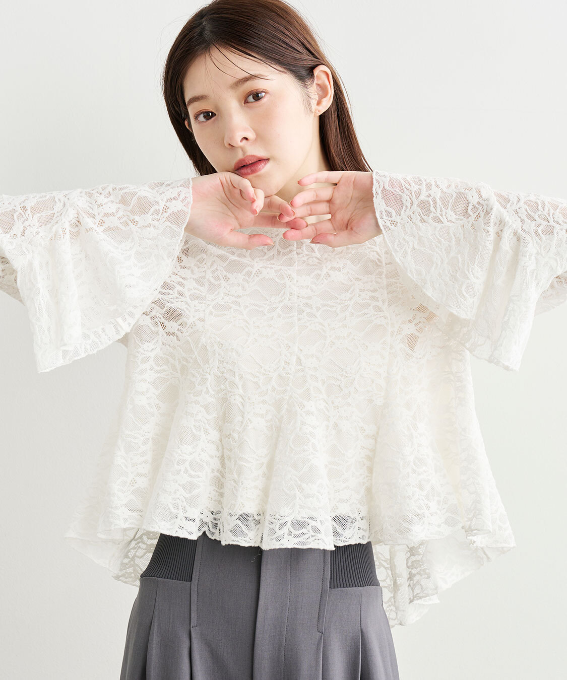 [預購] 折扣 COCO DEAL 馬甲剪裁蕾絲上衣