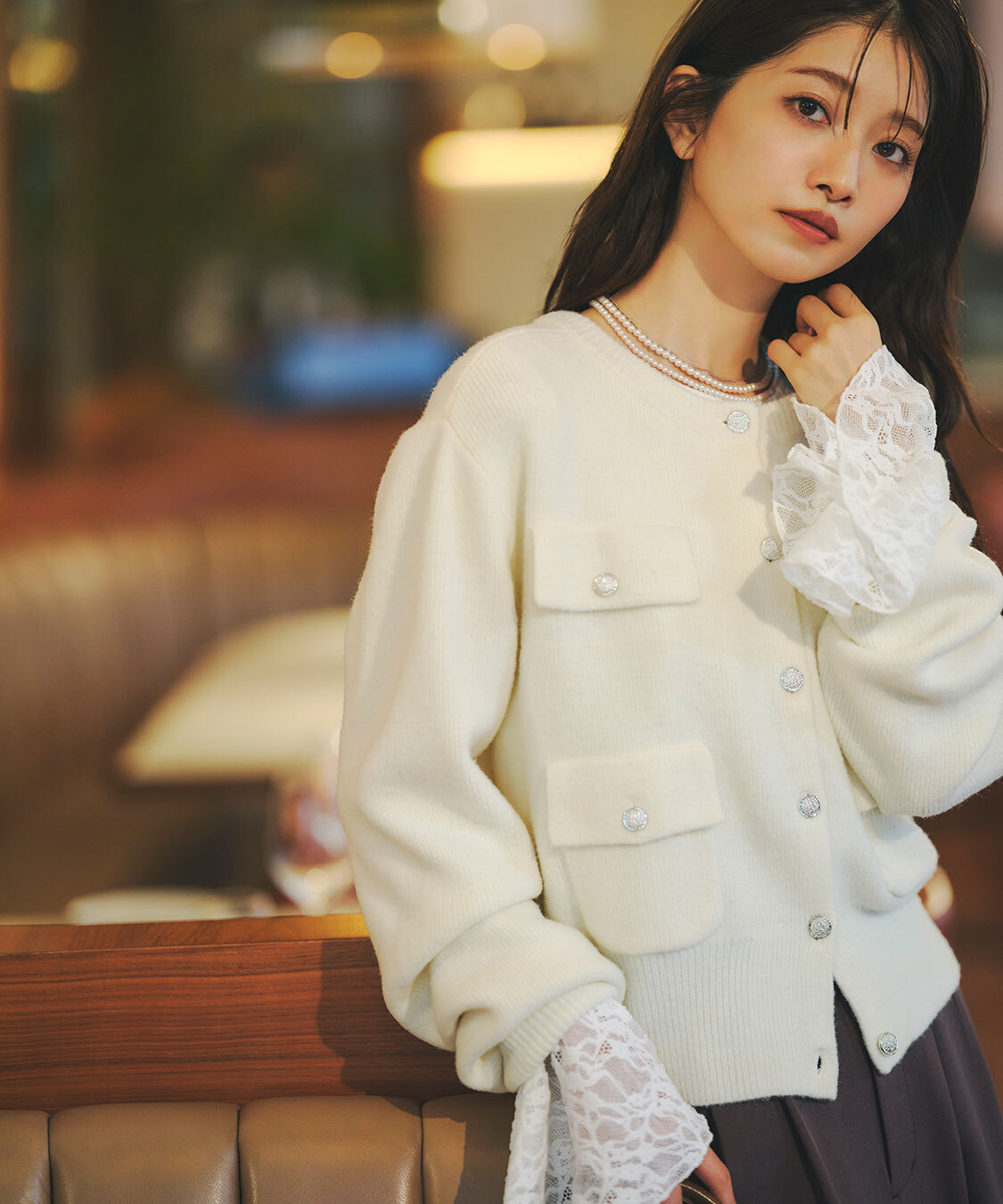 [預購] 折扣 COCO DEAL 馬甲剪裁蕾絲上衣