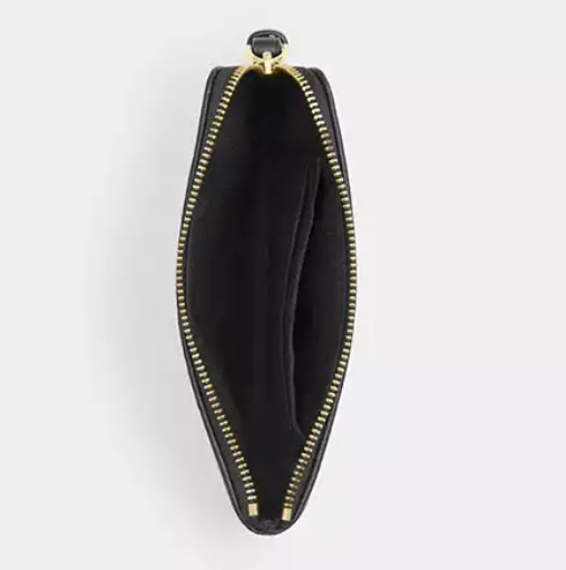 [U] COACH IM/CHARCOAL/GOLD CCL22 CORNER ZIP SIG JACQUARD, 196395998852 (UCO96)