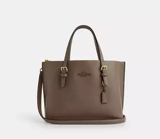 [U] COACH IM/DARK STONE CV966 LTH TNL HW MOLLIE 25, 196395541911 (UCO111)