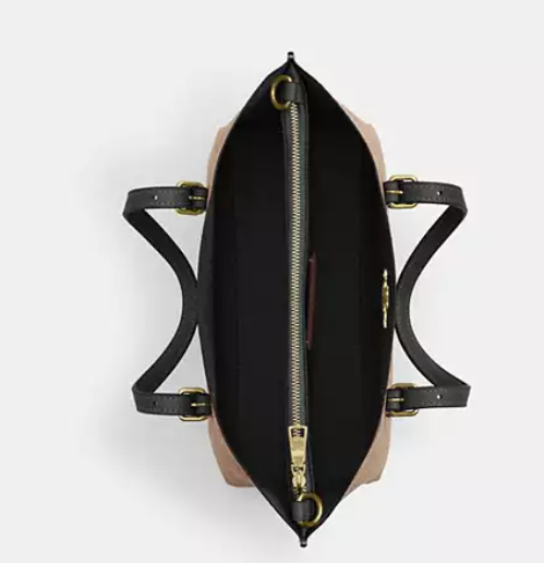 [U] COACH IM/TAN/BLACK CV965 SIG MOLLIE 25, 196395541829 (UCO113)