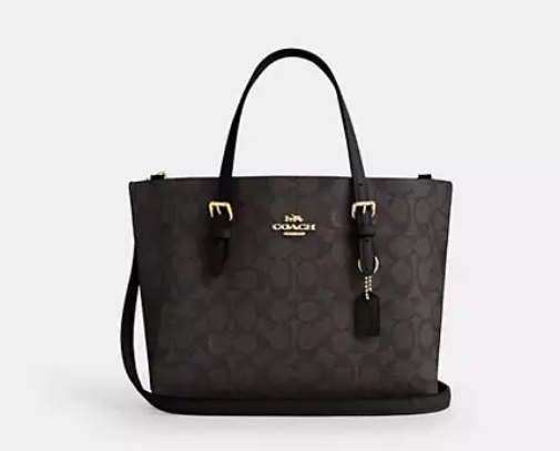 [U] COACH IM/WALNUT/BLACK CV965 SIG MOLLIE 25, 196395541836 (UCO114)