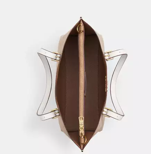 [U] COACH IM/SAND/CHALK CV965 SIG MOLLIE 25, 196395541843 (UCO115)