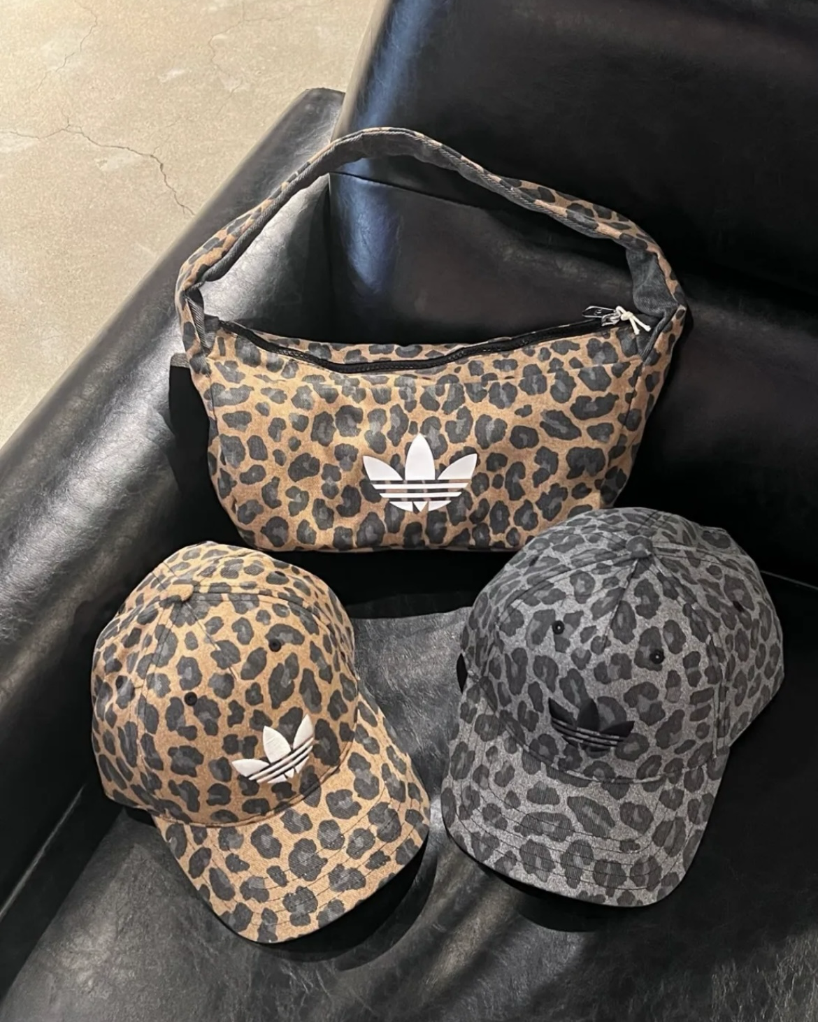ADIDAS 豹紋系列 棒球帽 肩背包 手提包 三葉草 共3款
