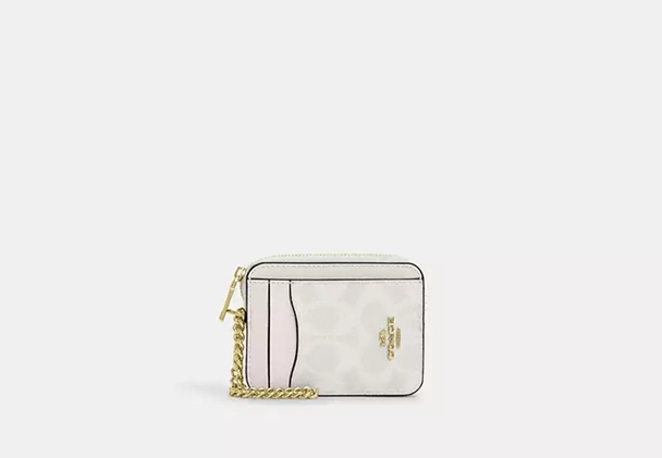 [U] COACH IM/WHITE/CHALK CW883 ZIP CC SIG, 196395779864 (UCO56)