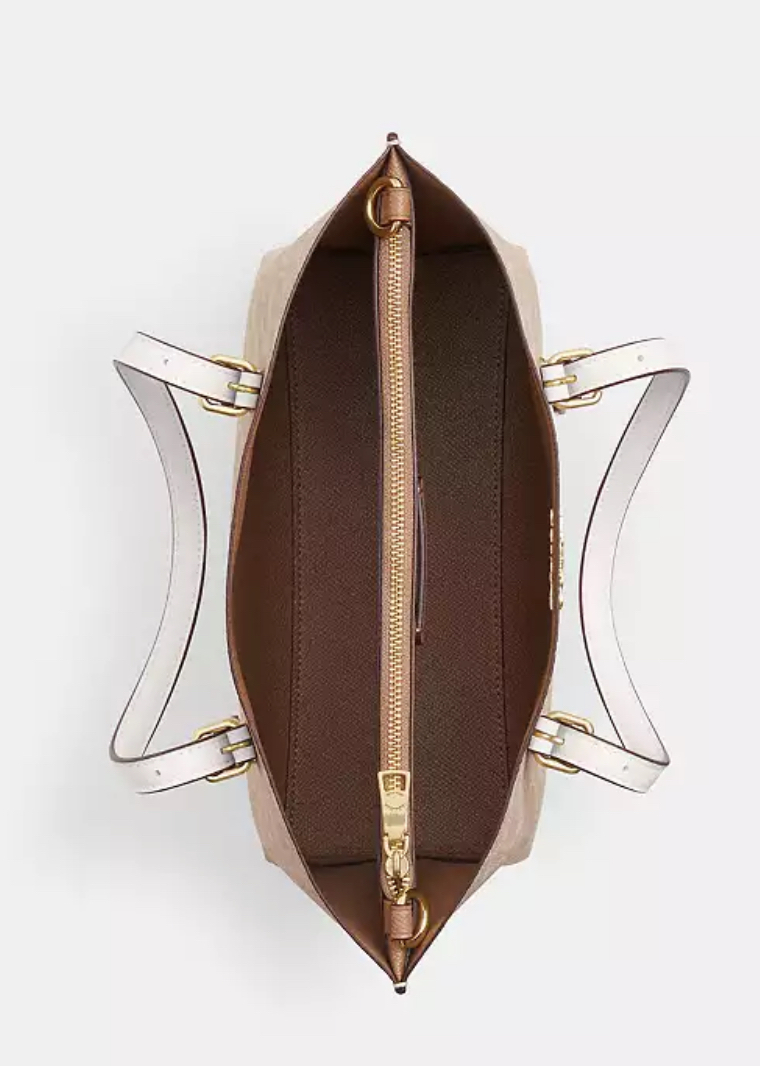 [U] COACH IM/WHITE/CHALK CV965 SIG MOLLIE 25, 196395775262 (UCO116)