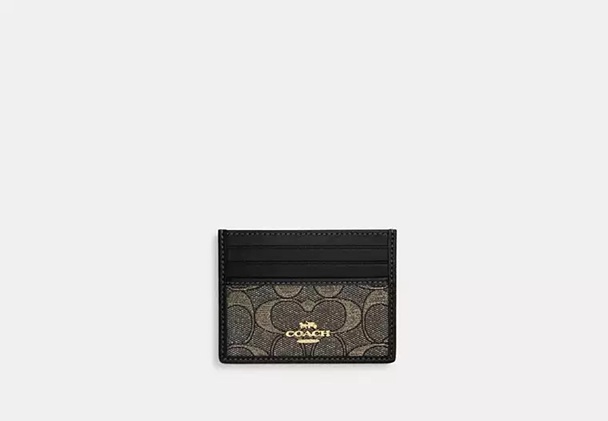 [U] COACH IM/CHARCOAL/GOLD CCO34 SLM ID CC MTLC JCQRD, 196395999385 (UCO64)