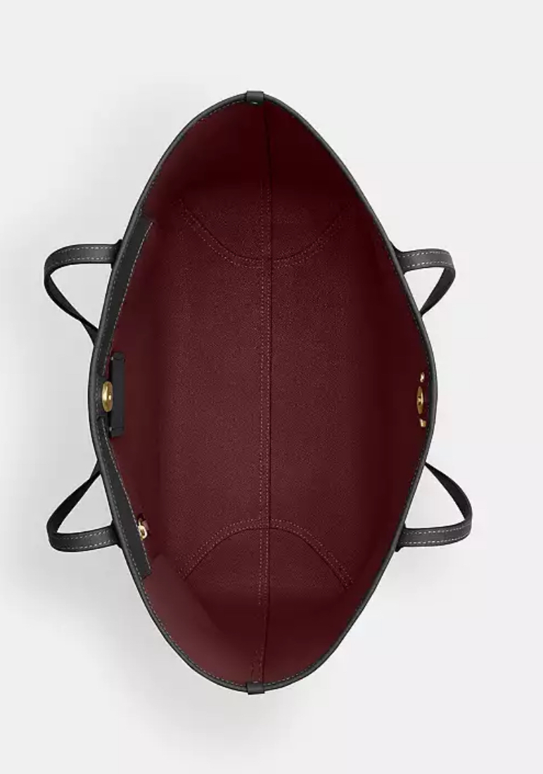 [U] COACH IM/BLACK CR111 LTH CITY TOTE, 196395290512 (UCO118)