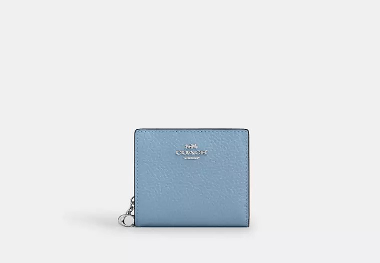 【預購】COACH K1122100 Snap Wallet 銀扣款銀包