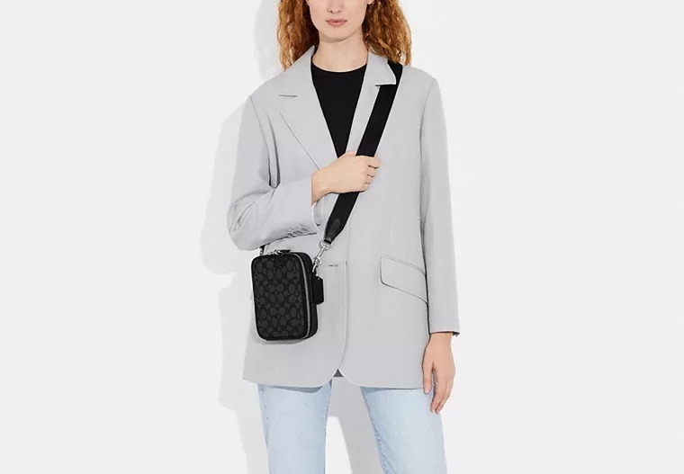 【預購】COACH K1122105 Stanton Crossbody  Bag  (黑色)