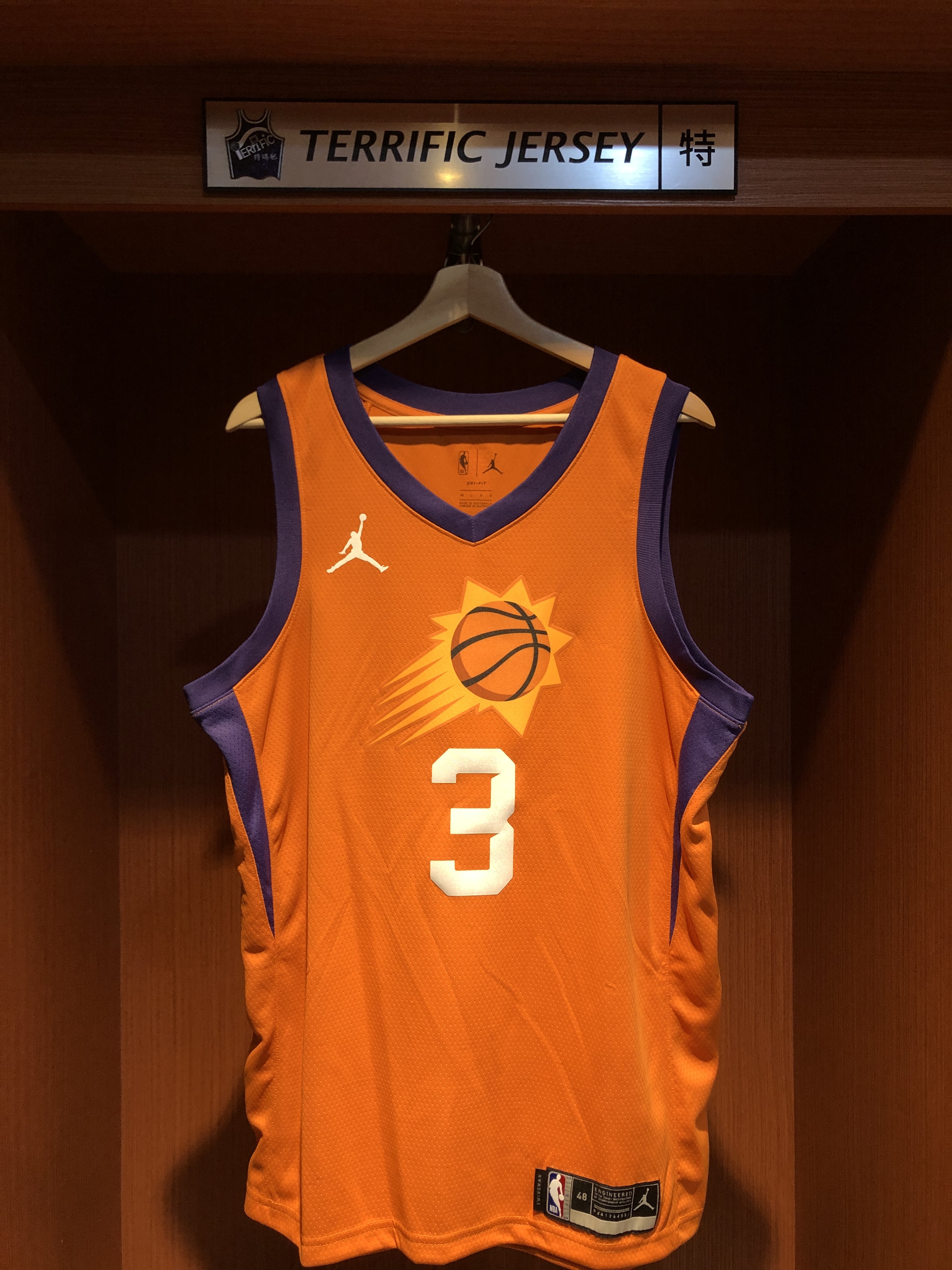 NBA球衣 Chris Paul 鳳凰城太陽橘 Statement Jordan Swingman 球迷版 熱轉印 全新