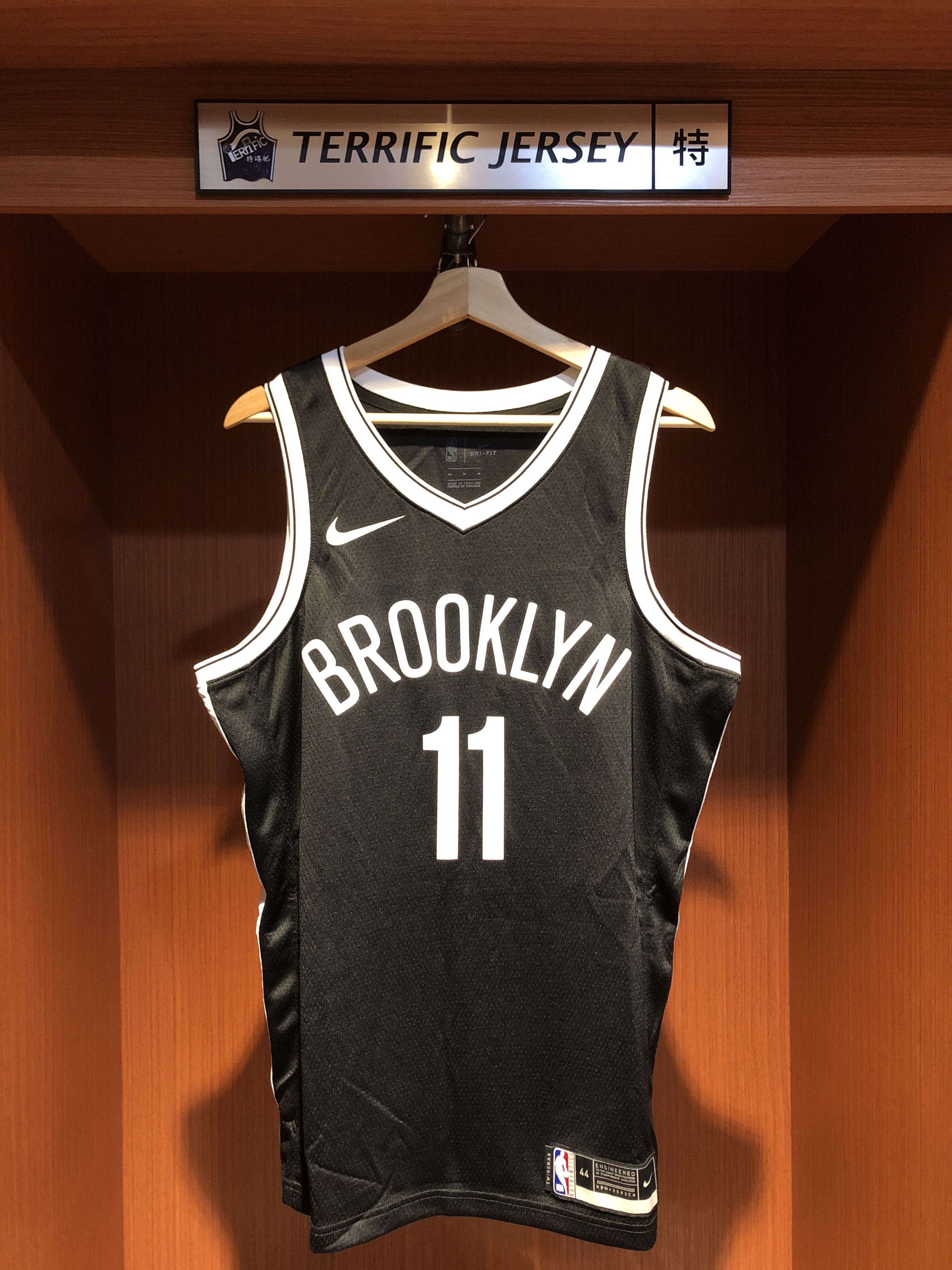 NBA球衣 Kyrie Irving 布魯克林籃網黑 Icon Nike Swingman 球迷版 熱轉印 全新