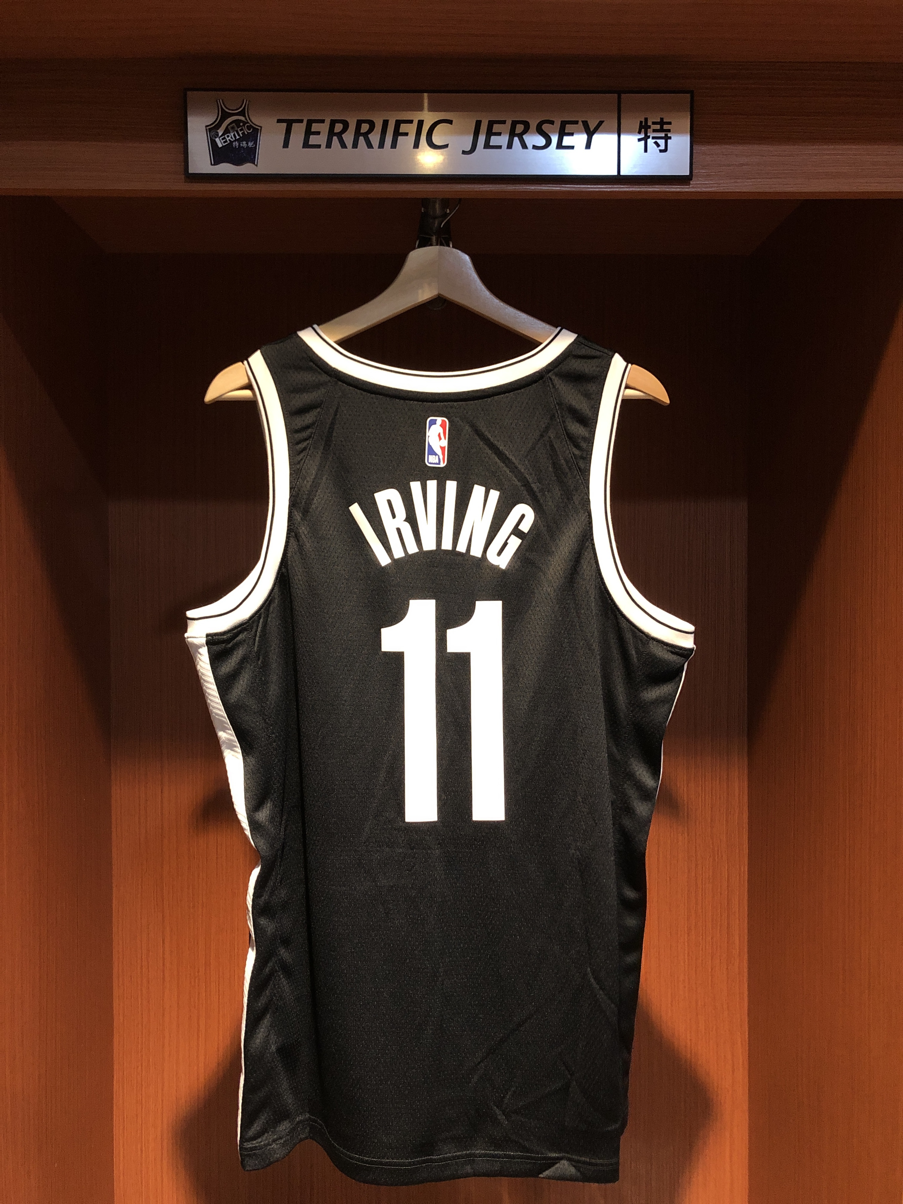 NBA球衣 Kyrie Irving 布魯克林籃網黑 Icon Nike Swingman 球迷版 熱轉印 全新