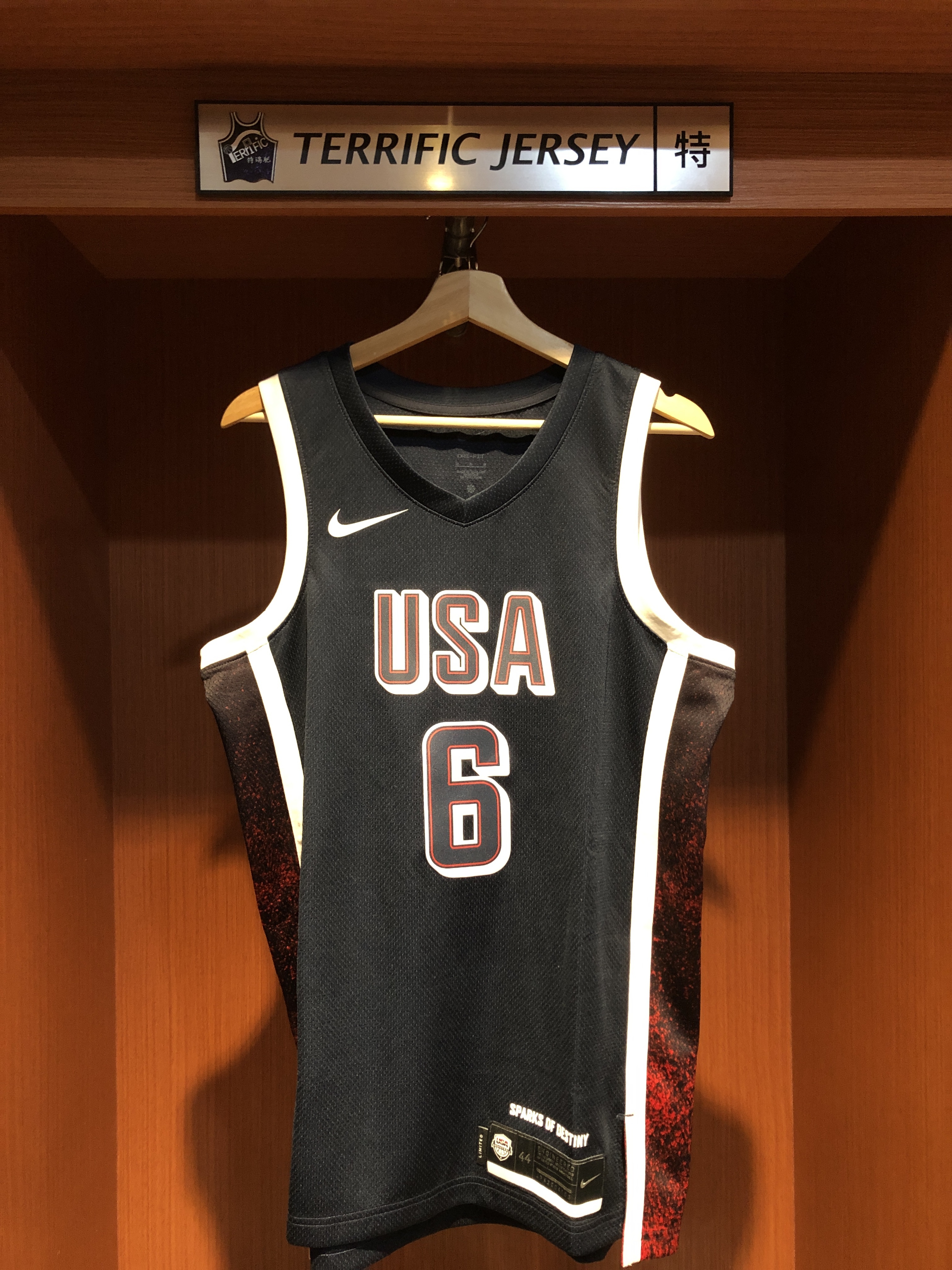 NBA球衣 Lebron James 巴黎奧運 美國隊 深藍 USA Nike Swingman 球迷版 熱轉印 全新