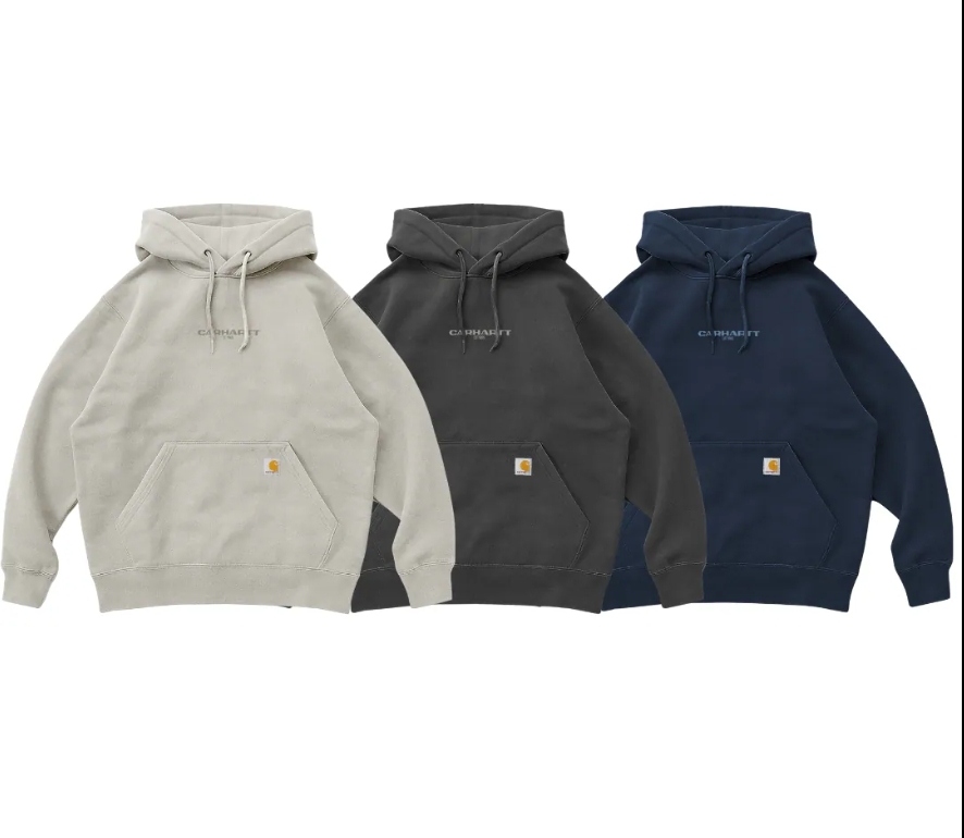 <經典重現>CARHARTT Rain Defender Loose Fit Hoodie 寬版防潑水小LOGO帽TEE 3色