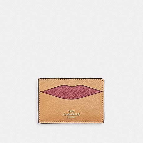 [U] COACH IM/LATTE MULTI CW926 LIP CARD CASE, 196395550487 (UCO147)