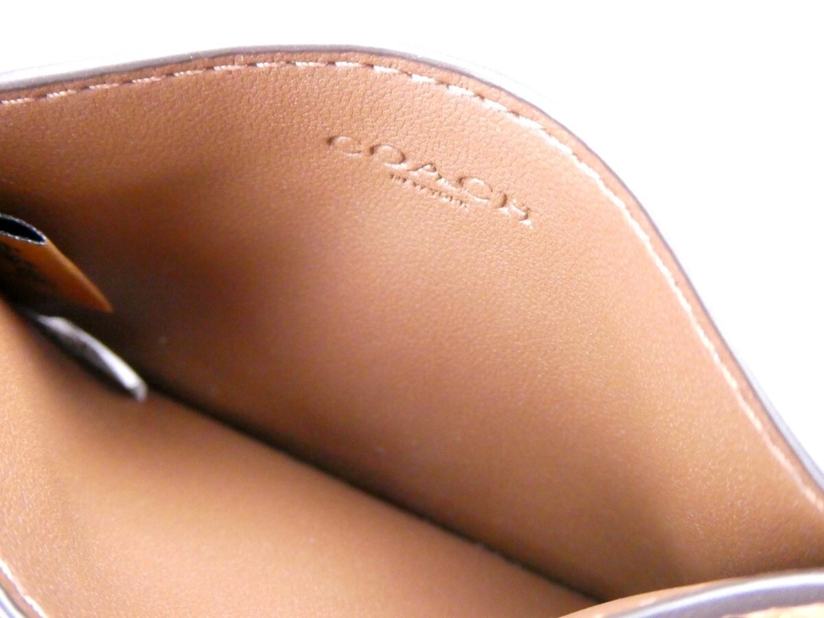 [U] COACH IM/LATTE MULTI CW926 LIP CARD CASE, 196395550487 (UCO147)