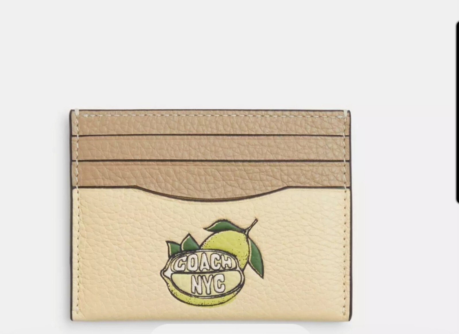 [U] COACH SV/MOONLIGHT CAT71 SLIM ID CC LEMON GPC, 196395787210 (UCO145)