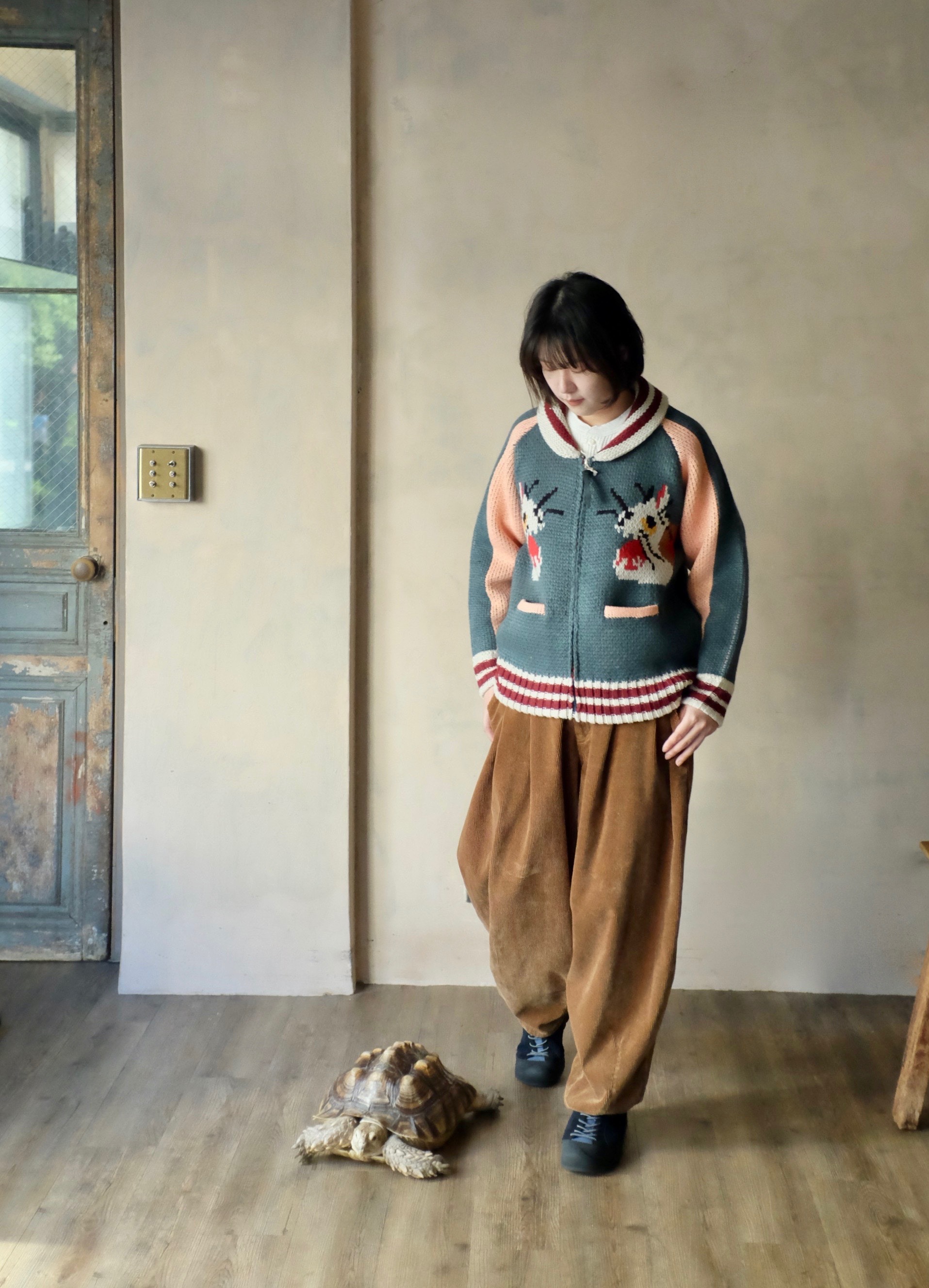 HOUSTON SOUVENIR COWICHAN SWEATER CAT