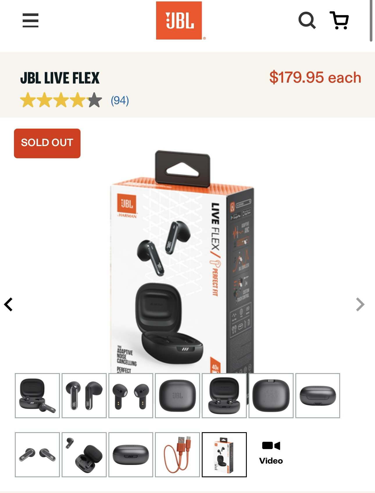 【預購】K1122110 JBL Live Flex Wireless Bluetooth Earbuds