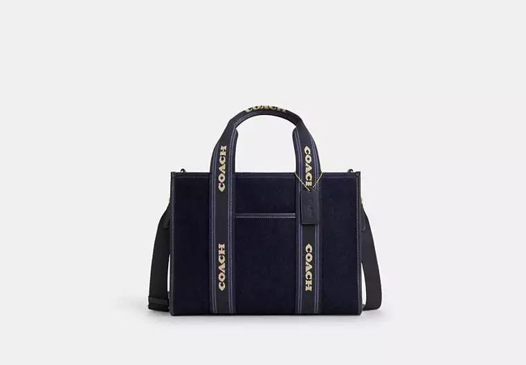 [U] COACH IM/DARK DENIM MULTI CCL67 DENIM SMTH TOTE 24, 196395995806 (UCO163)