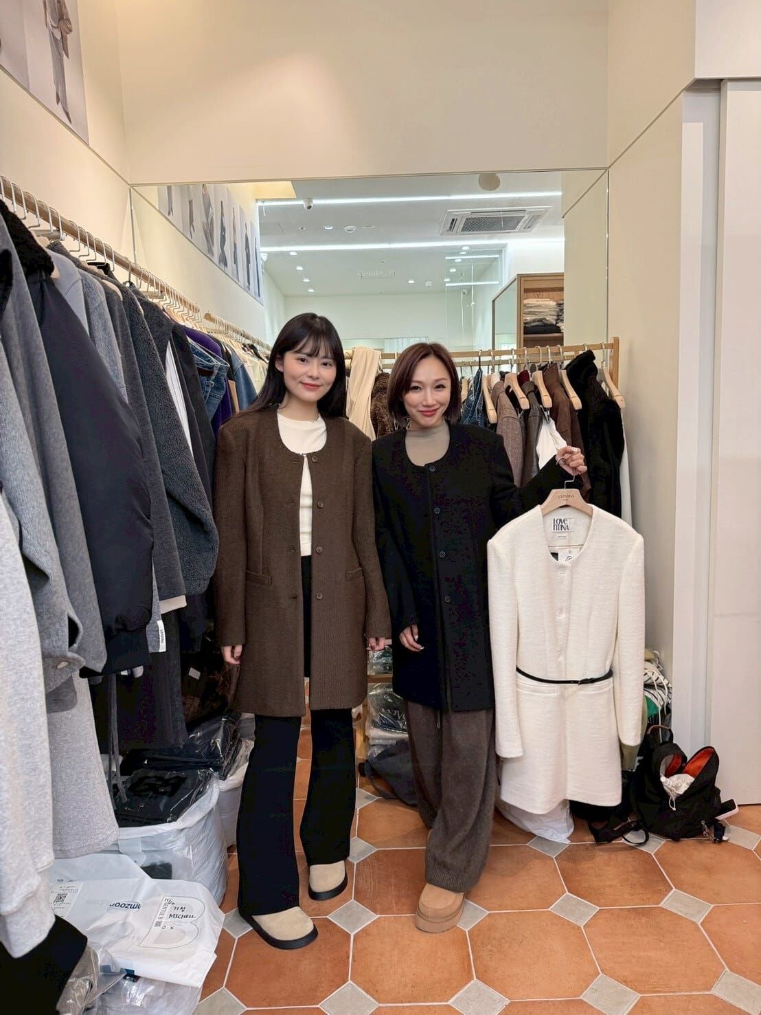 GB5246 低U領排扣長外套