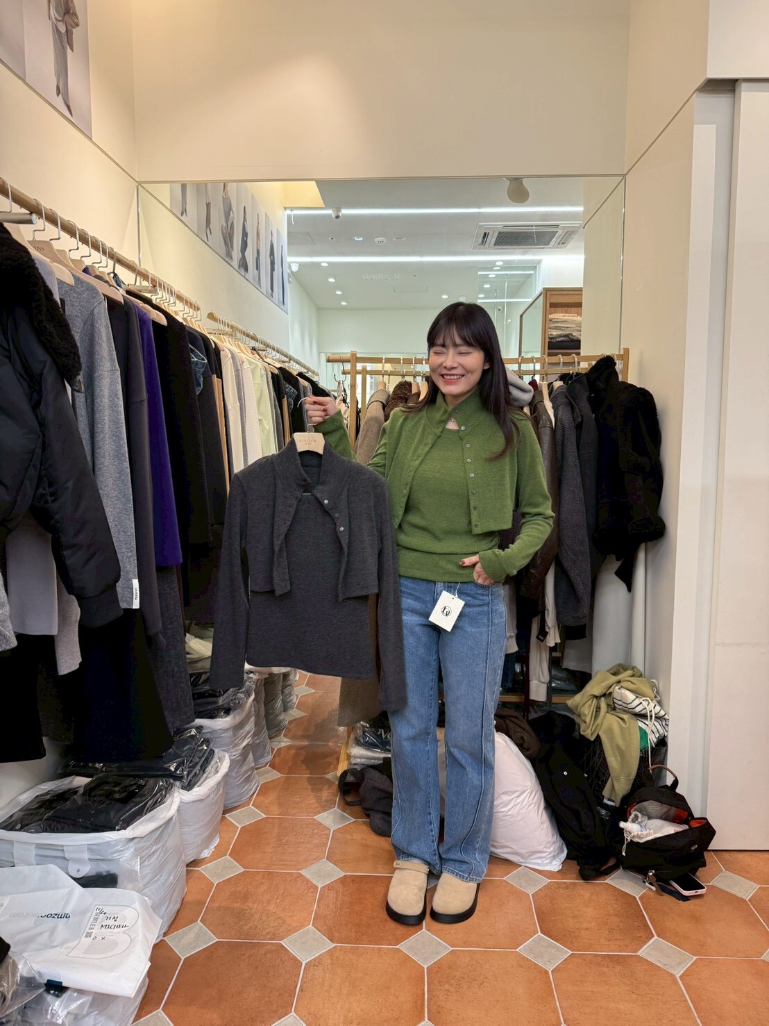 GB5206 假兩件排扣企領上衣