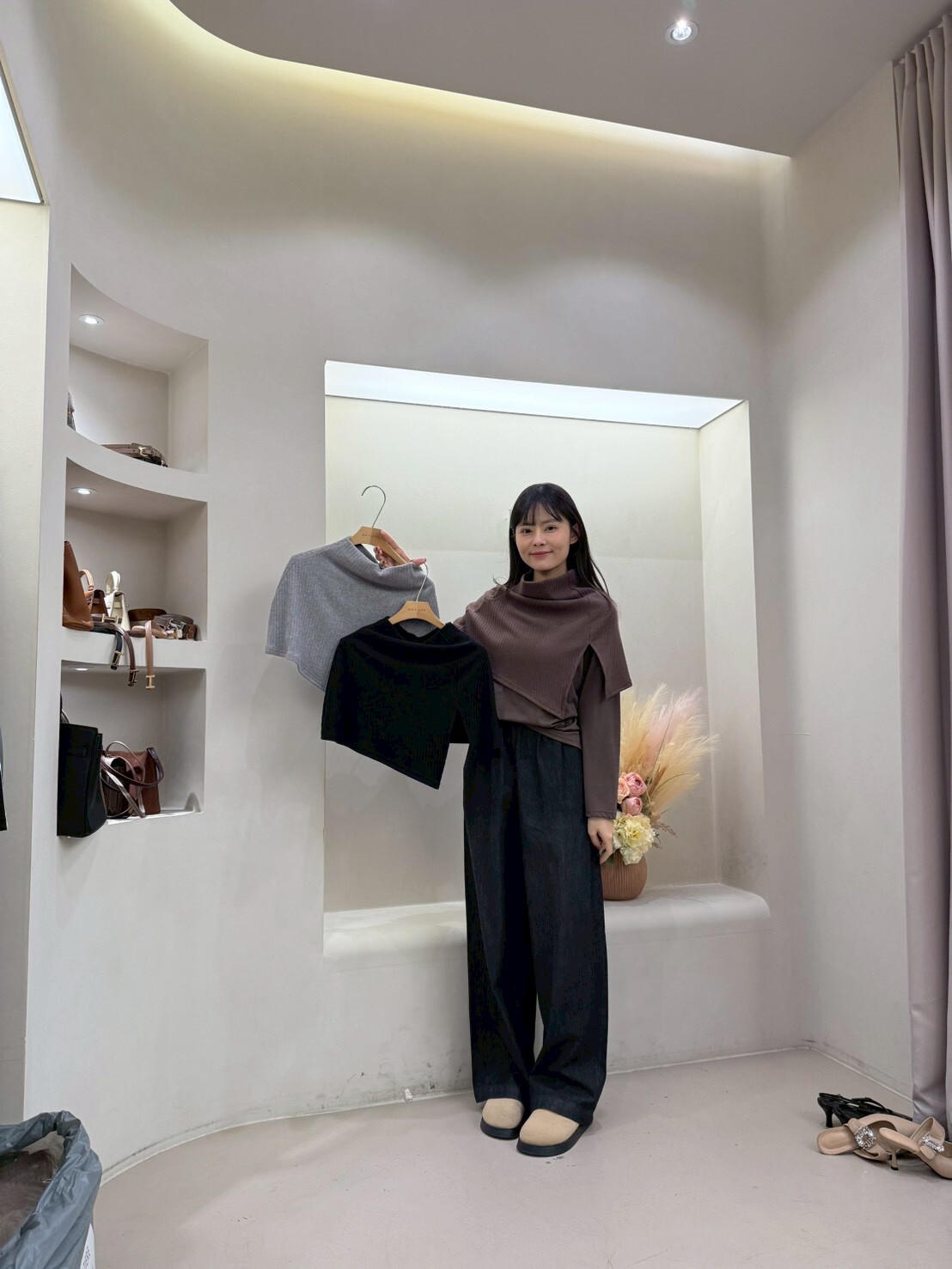 MA5203 開叉坑紋披肩