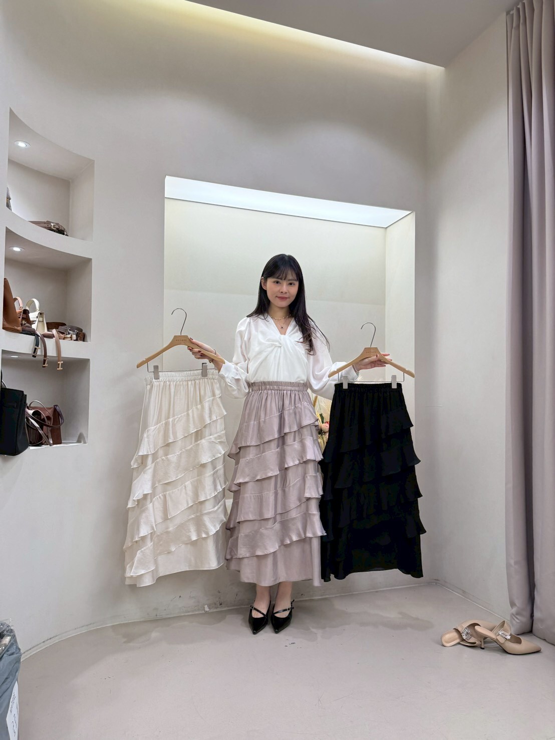 MA5209 斜縫蛋糕裙