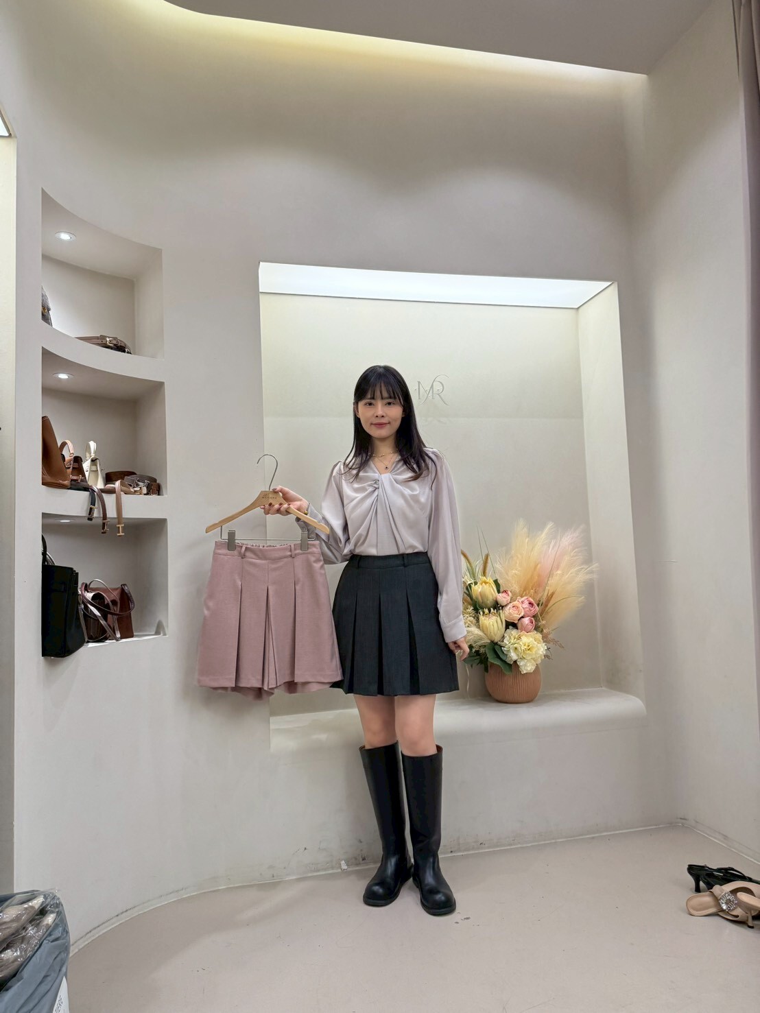 MA5214 內摺短裙褲