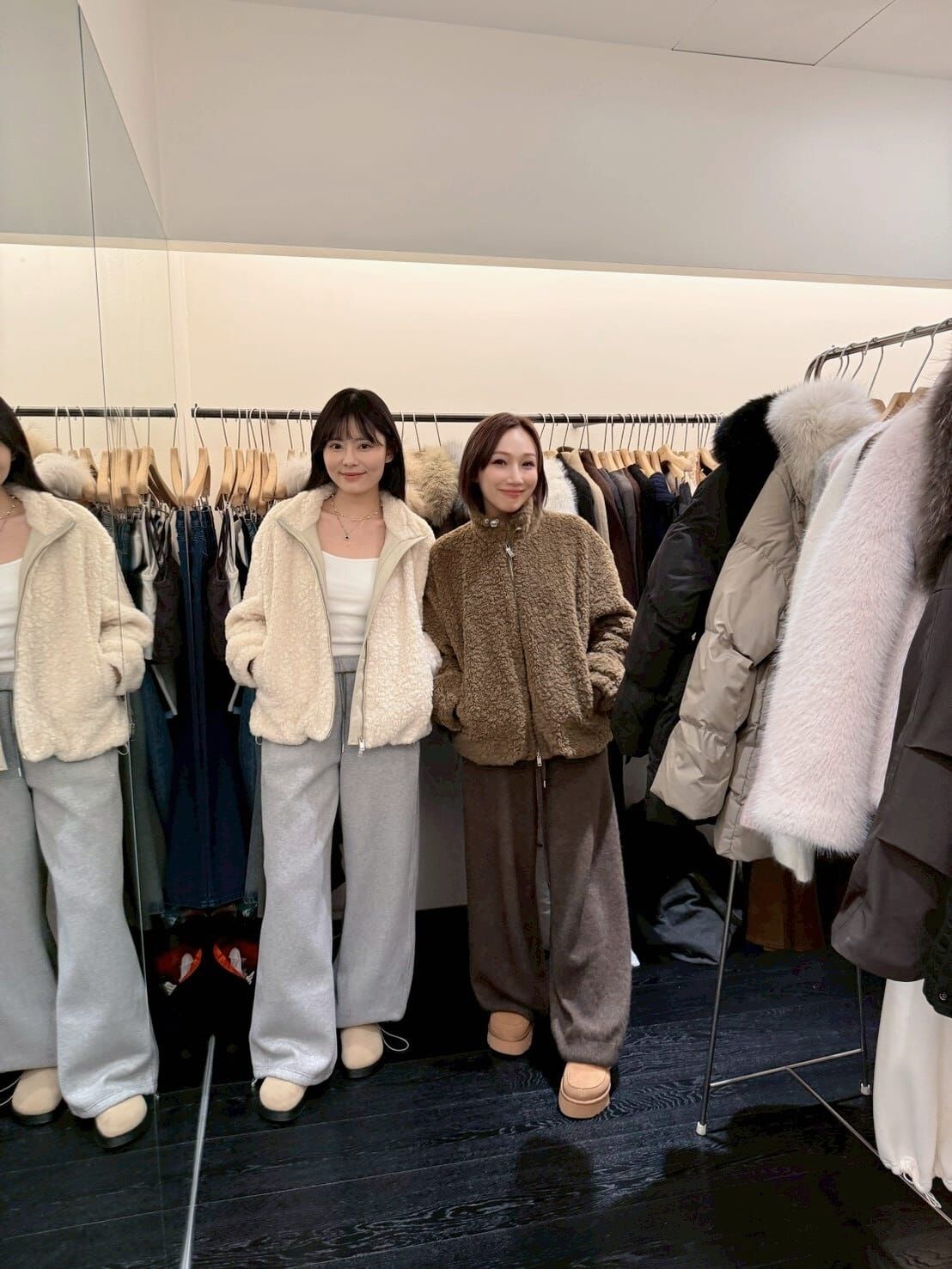 OB5233 搖粒絨感羊毛外套