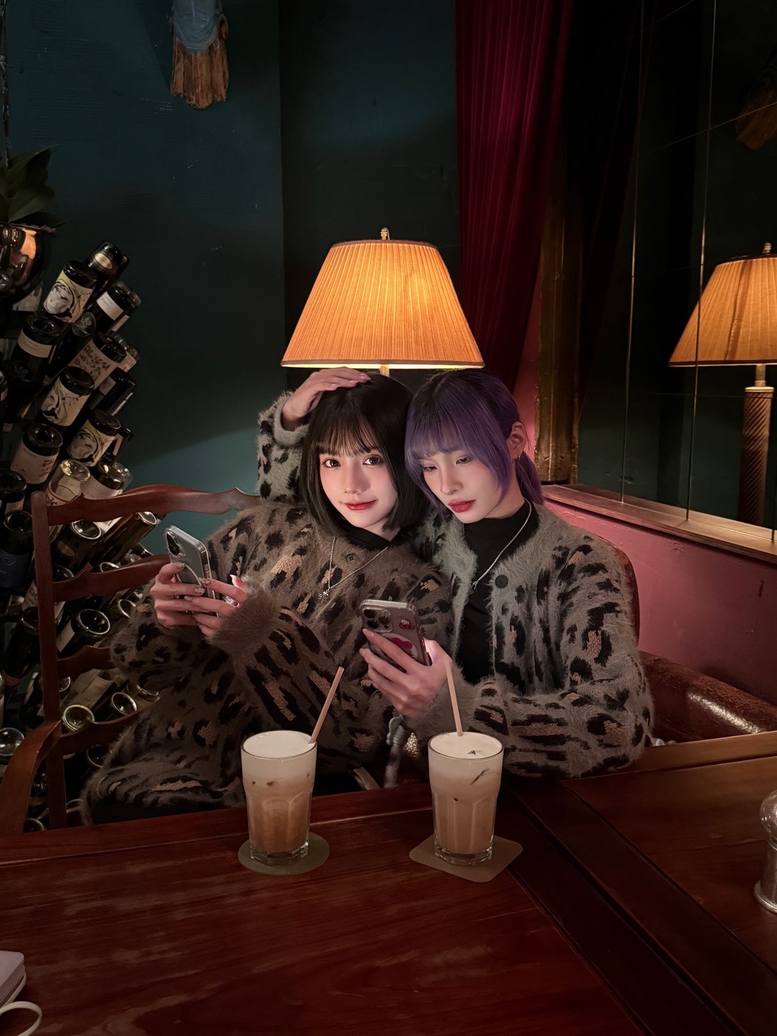 (GOAL) 美式復古豹紋 開襟毛衣 鈕扣外套 6076