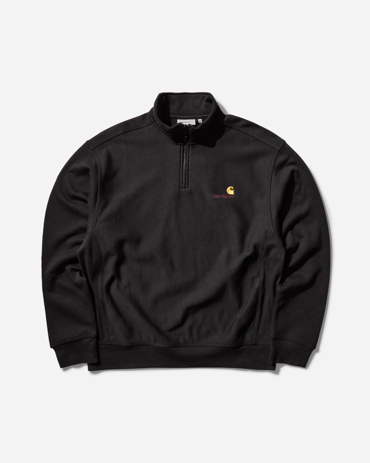 現貨|Carhartt WIP Half Zip American Script Sweashirt Black