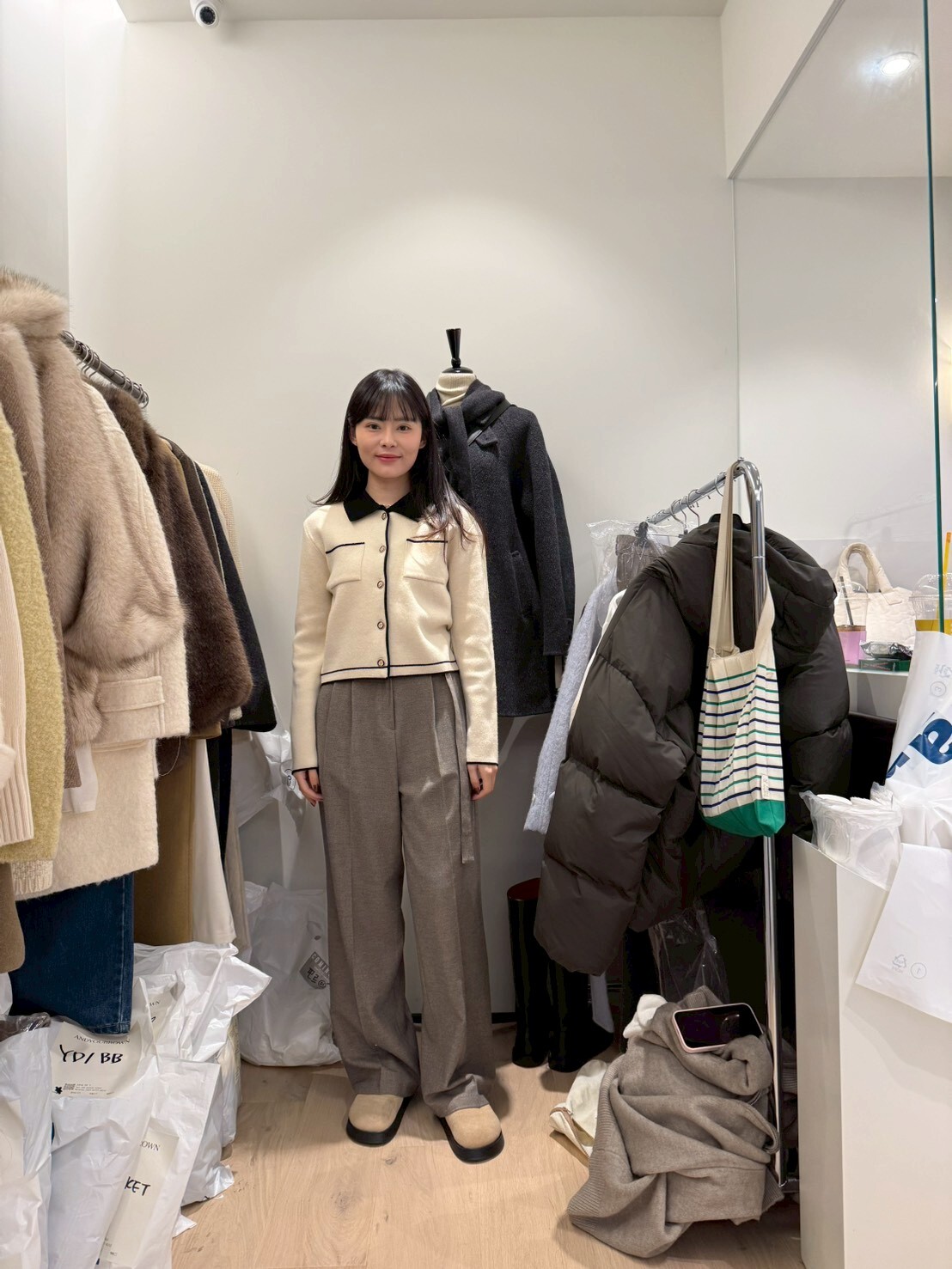 AY5230 小香風針織短版外套 *特價* (充值購物金不適用)