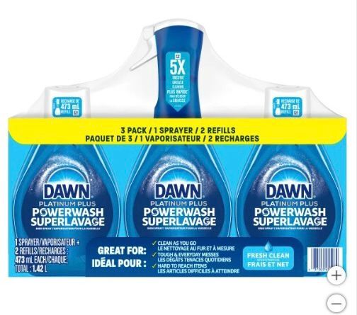 Dawn 白金級強效洗碗噴霧連補充裝