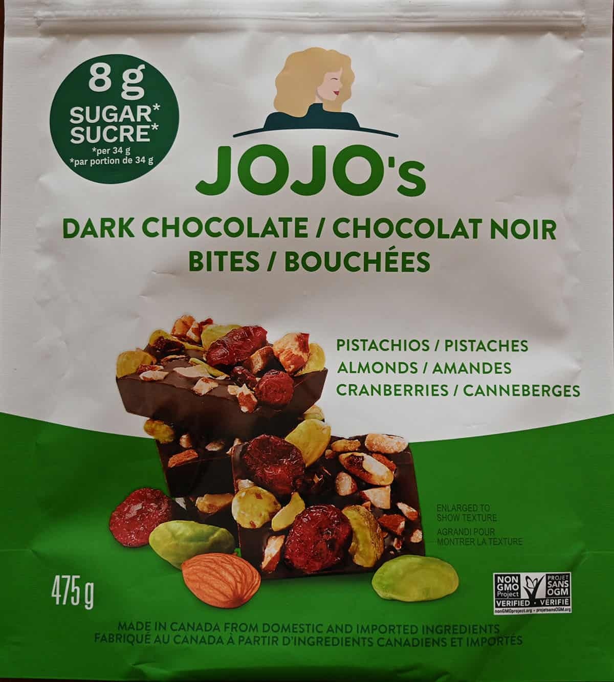 JoJo’s Dark Chocolate Bars 果仁黑朱古力棒 475g