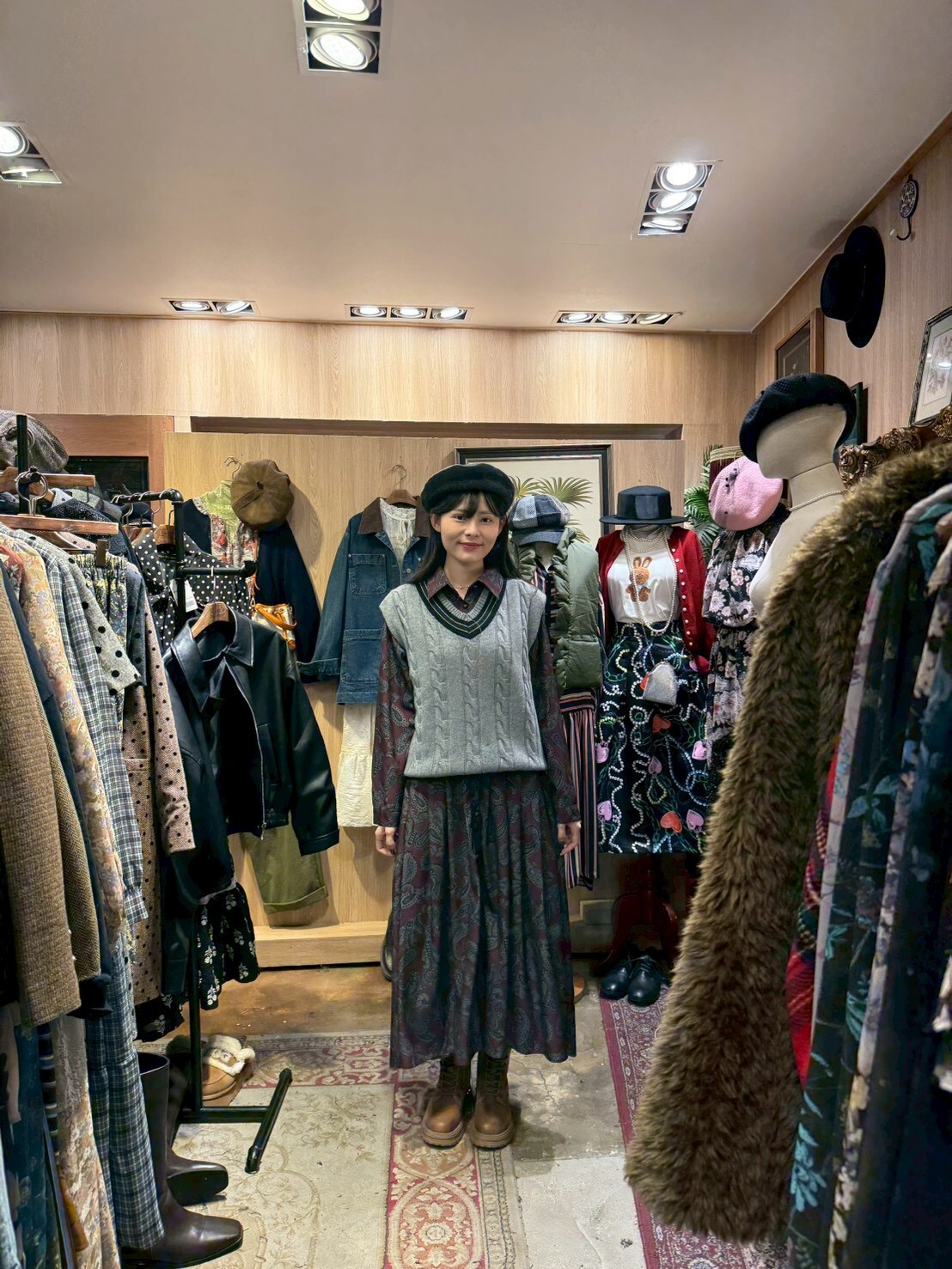 KM5245 V領學院針織背心